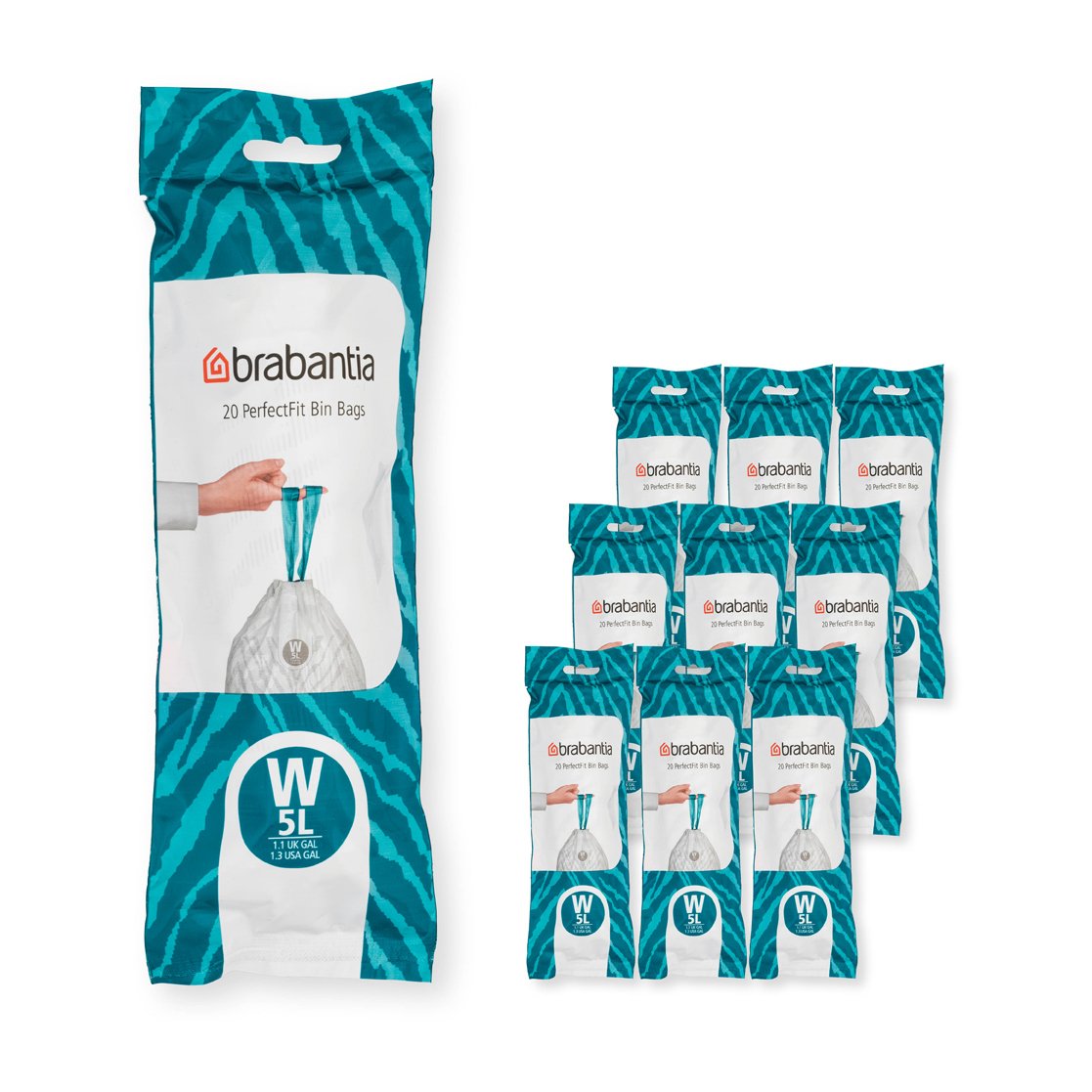 Brabantia PerfectFit bin bags 200 bags Model W. 5 L