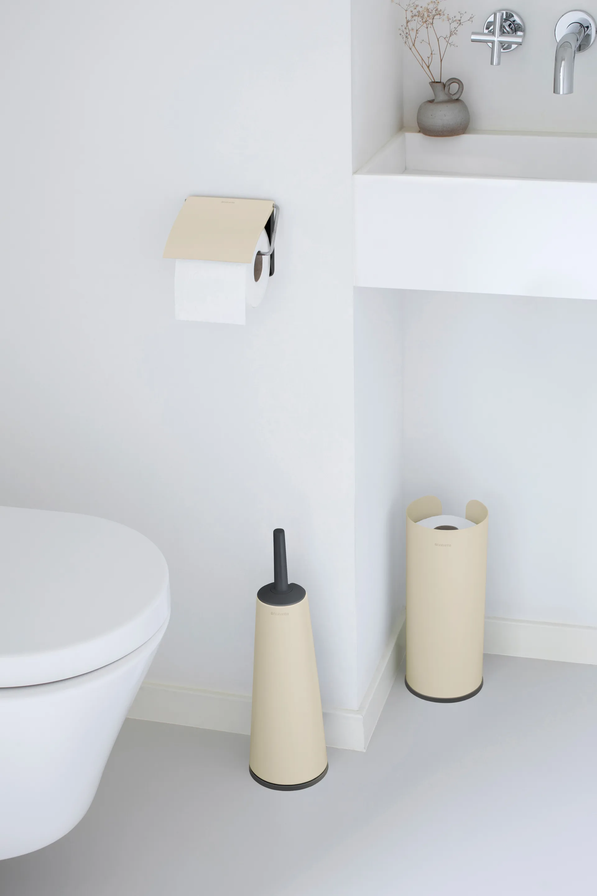 Brabantia ReNew bathroom accessories 3-pieces, Soft Beige Brabantia