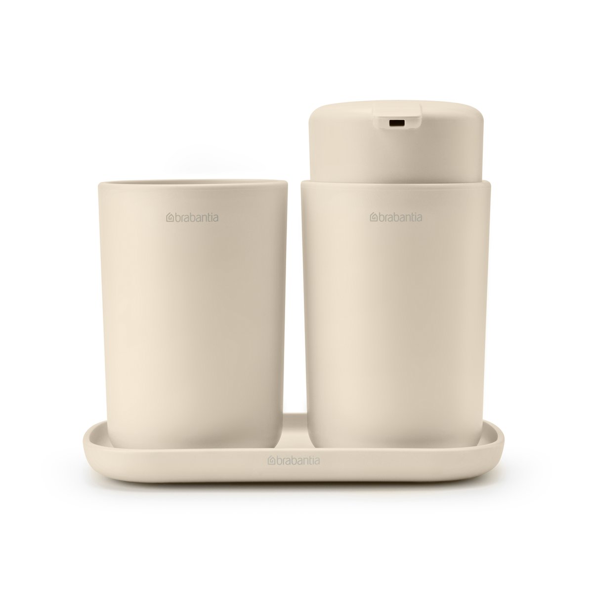 Brabantia ReNew sink organizer 3 pieces Soft Beige | Scandinavian Design | Soap dispensers & dishes | Beige