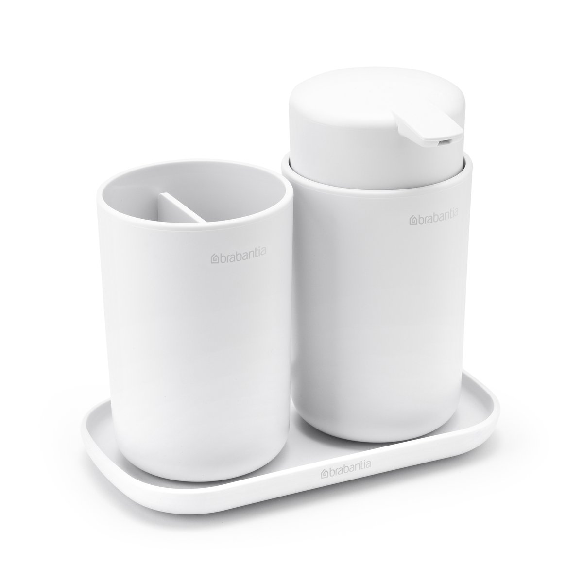 Brabantia ReNew sink organizer 3 pieces white | Scandinavian Design | Soap dispensers & dishes | White