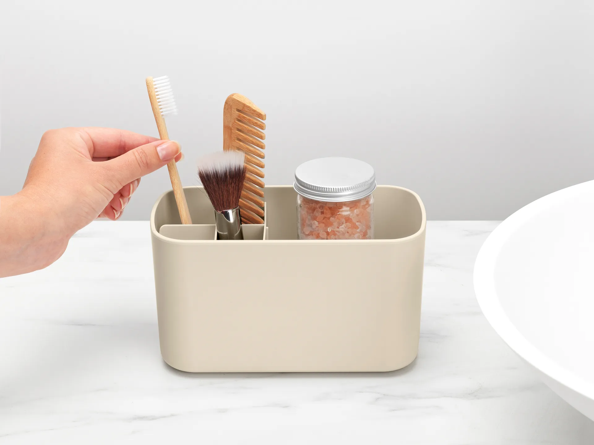 Brabantia ReNew sink organizer, Soft Beige Brabantia