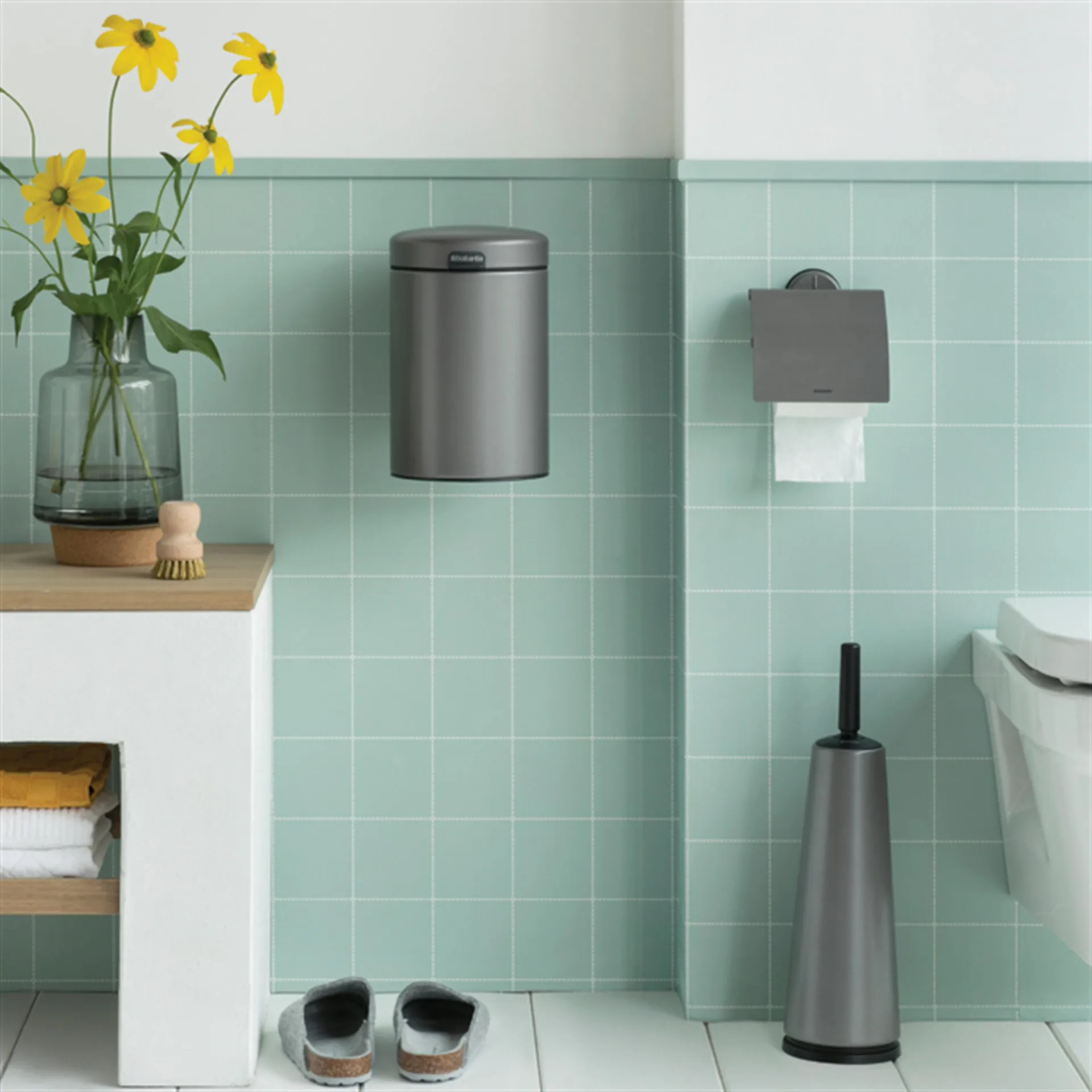 Brabantia ReNew toilet brush, platinum Brabantia