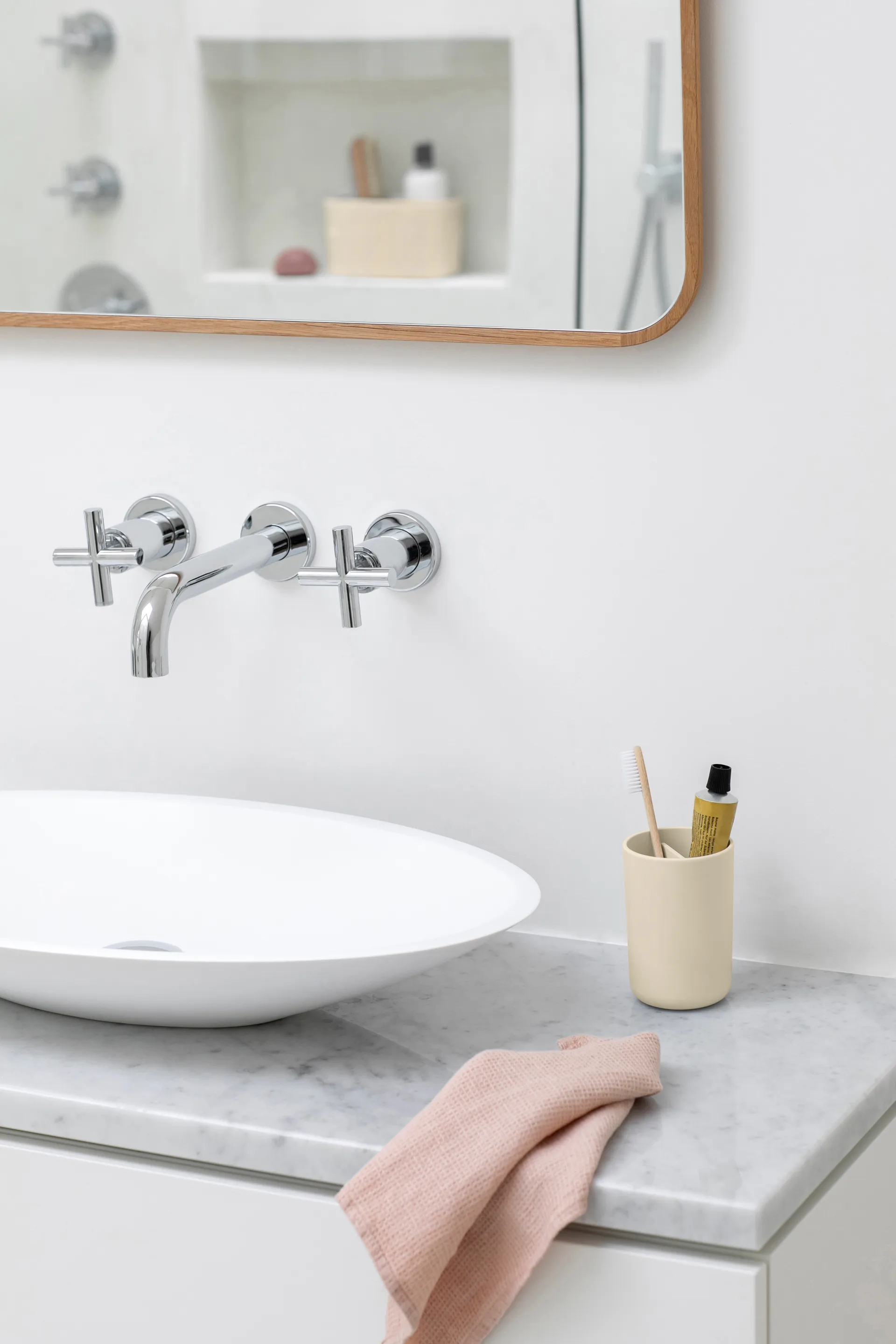 Brabantia ReNew toothbrush holder, Soft Beige Brabantia