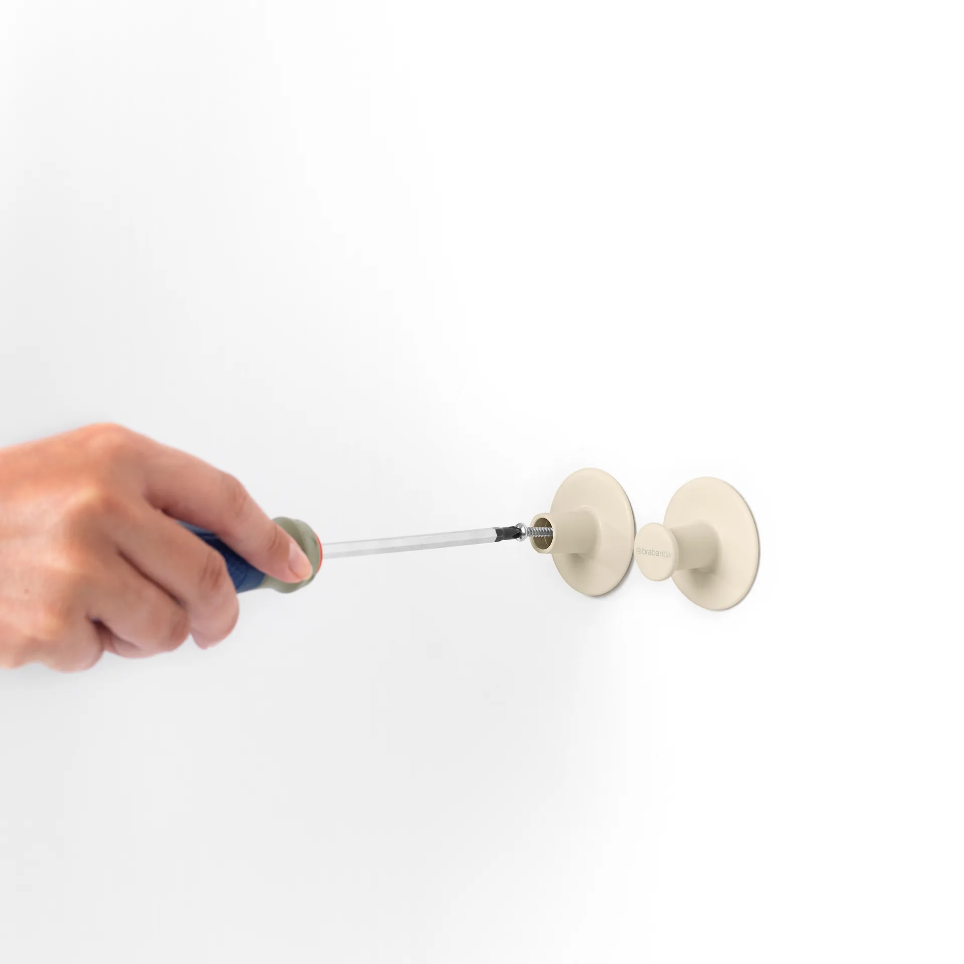 Brabantia ReNew towel hangers 2 pcs, Soft Beige Brabantia