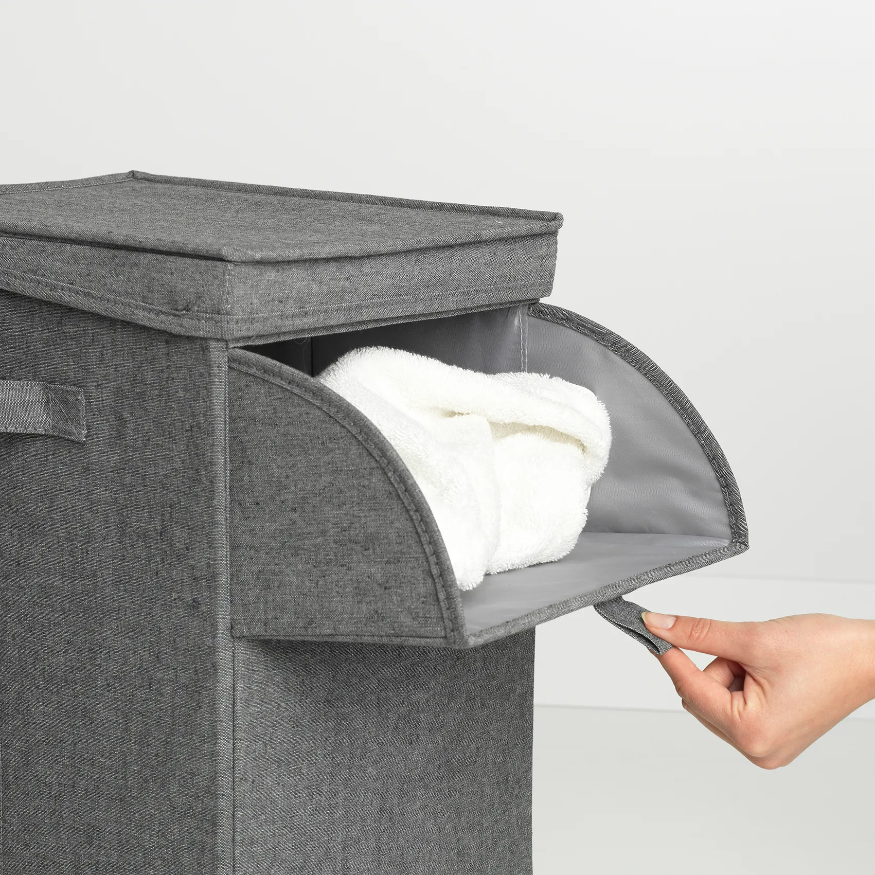 Brabantia stackable laundry basket 35 l., dark grey Brabantia