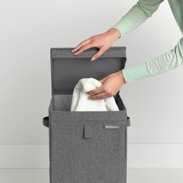 Brabantia stackable laundry basket 35 l. - dark grey - Brabantia