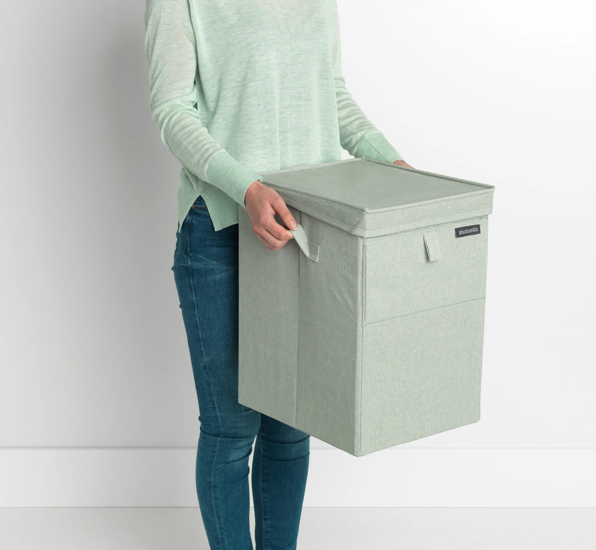 Brabantia stackable laundry basket 35 l., green Brabantia