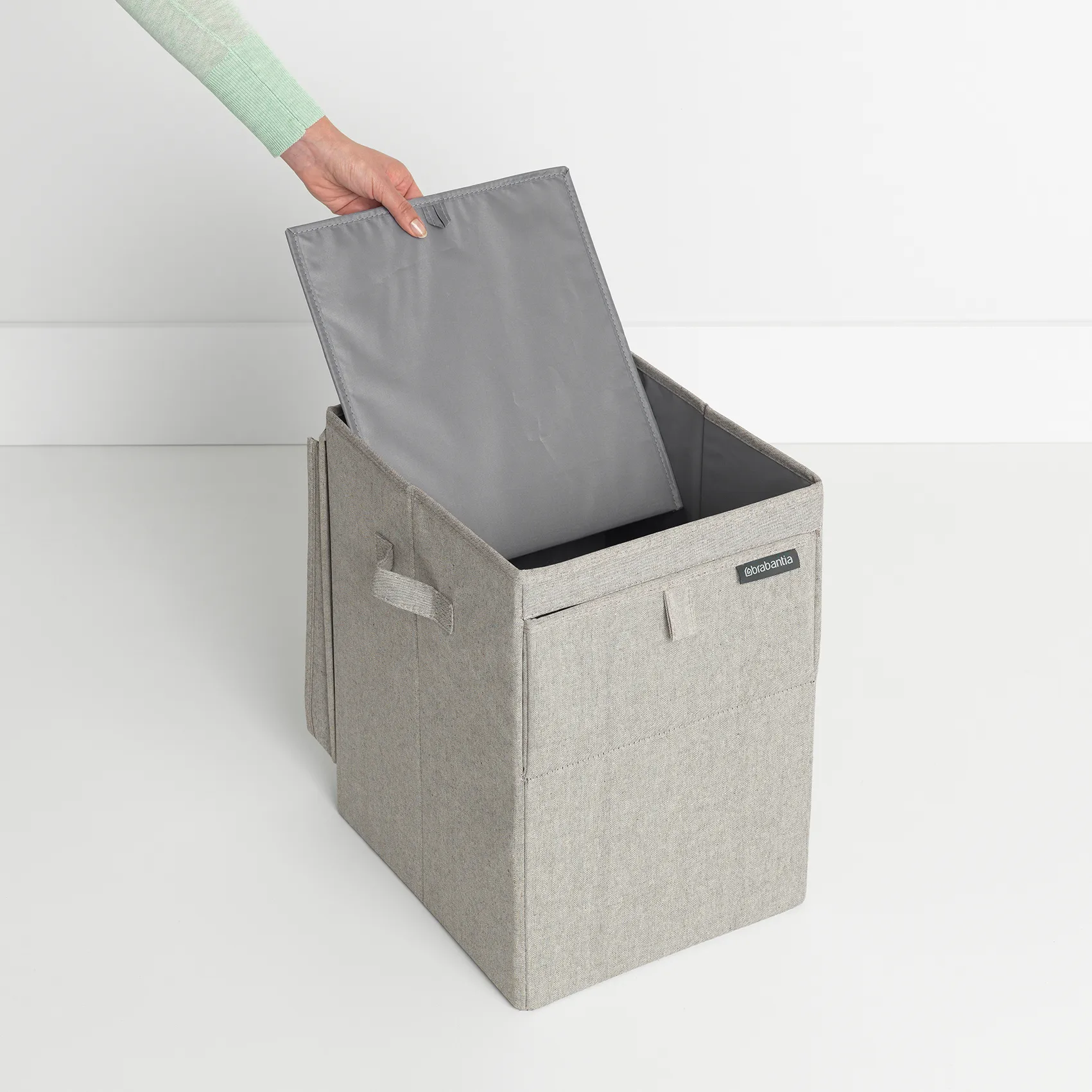 Brabantia stackable laundry basket 35 l., light grey Brabantia