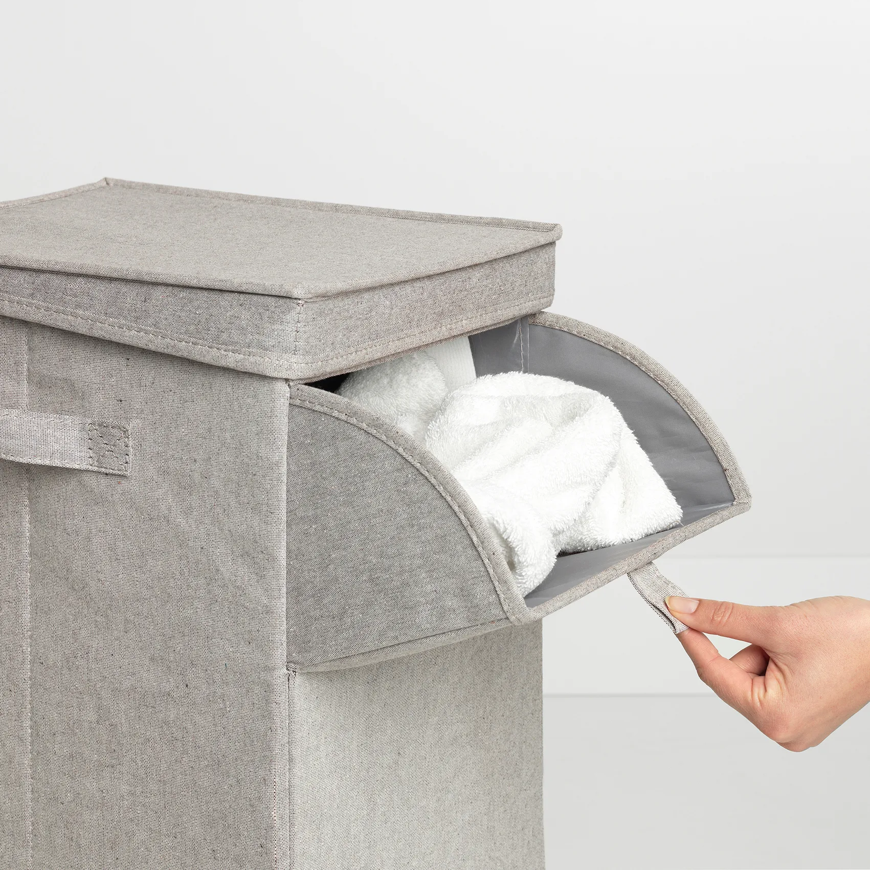 Brabantia stackable laundry basket 35 l., light grey Brabantia