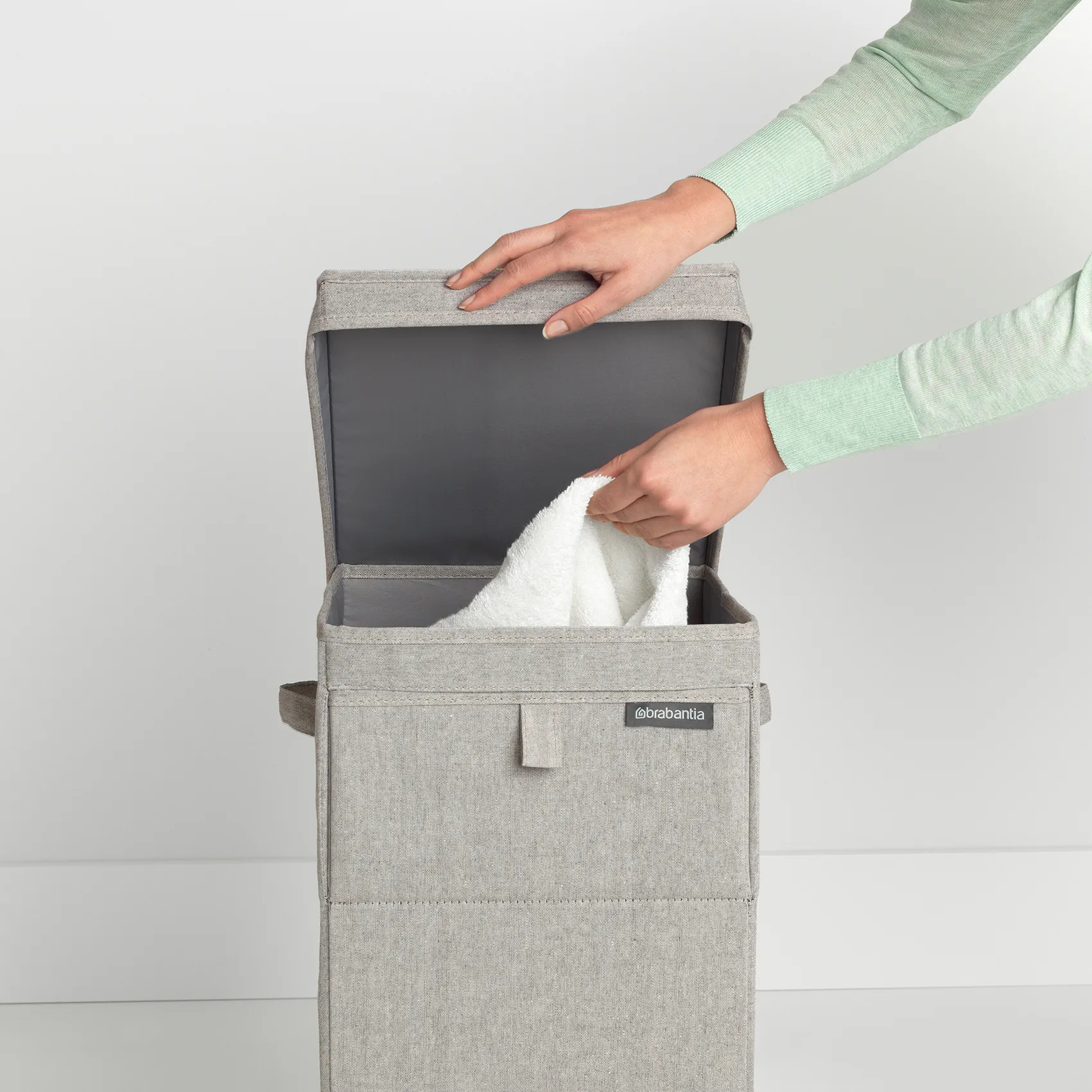 Brabantia stackable laundry basket 35 l., light grey Brabantia