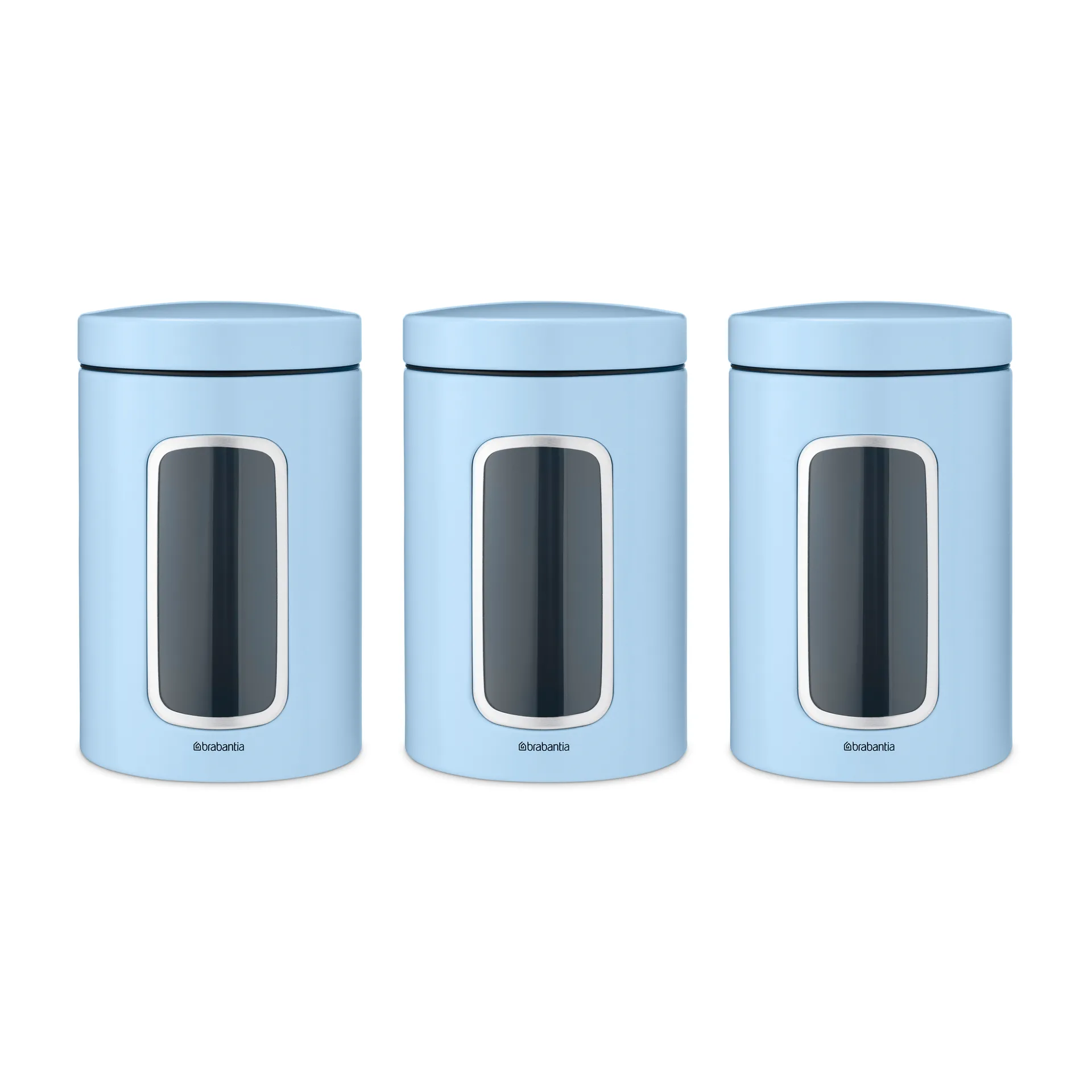 Brabantia storage jar 1.4 liter 3-pack, Dreamy blue Brabantia