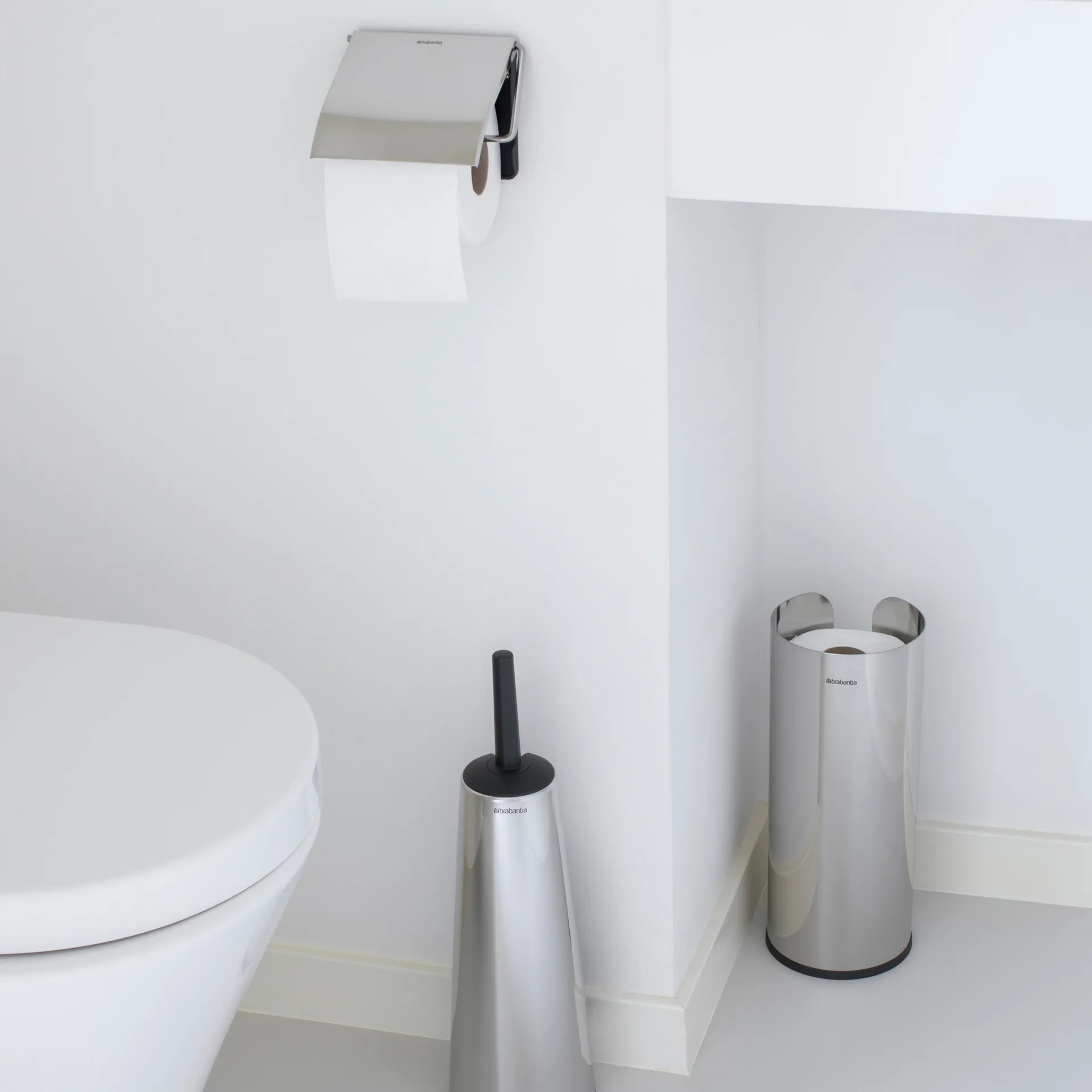 Brabantia toilet paper holder 3 rolls, brilliant steel Brabantia