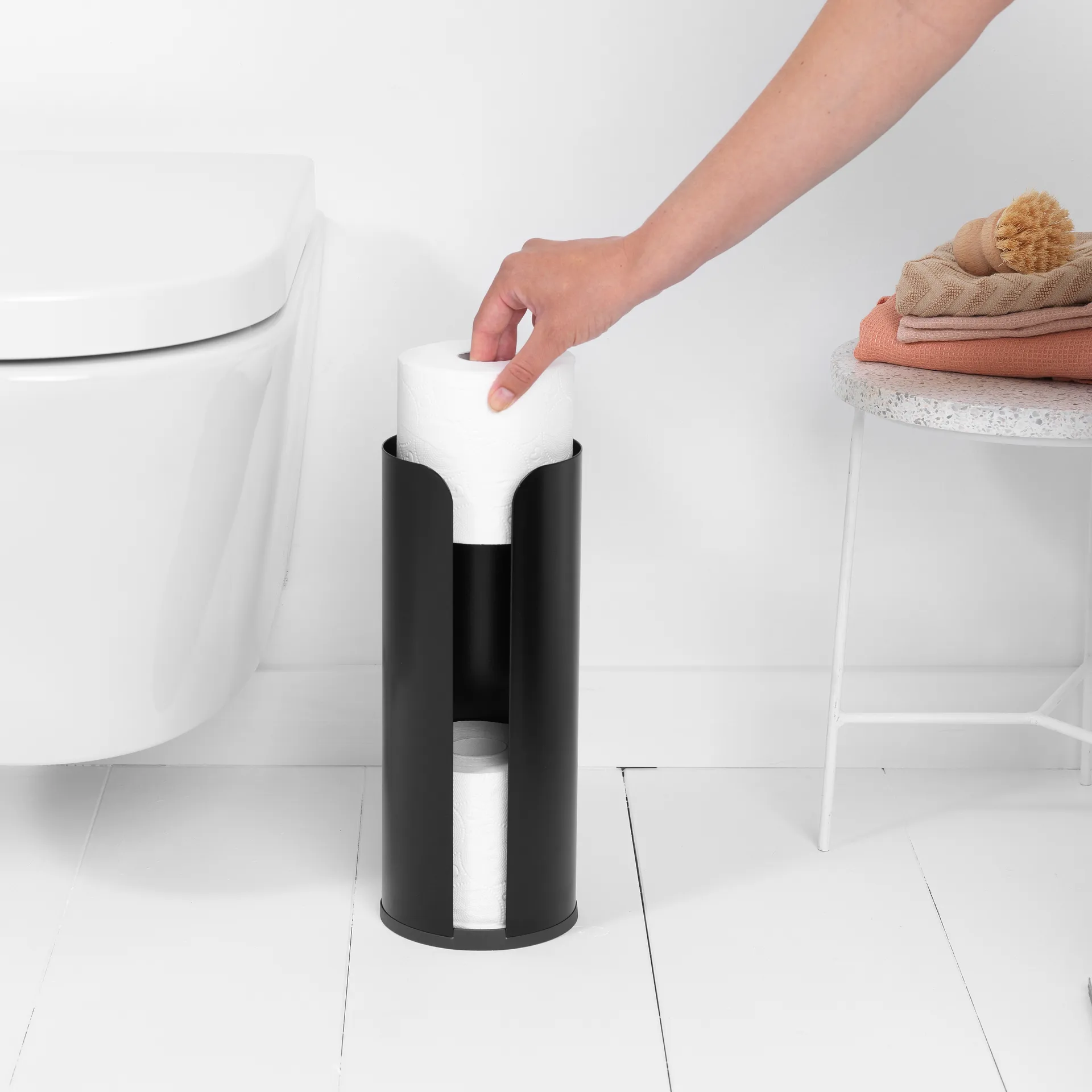 Brabantia toilet paper holder 3 rolls, matte black Brabantia