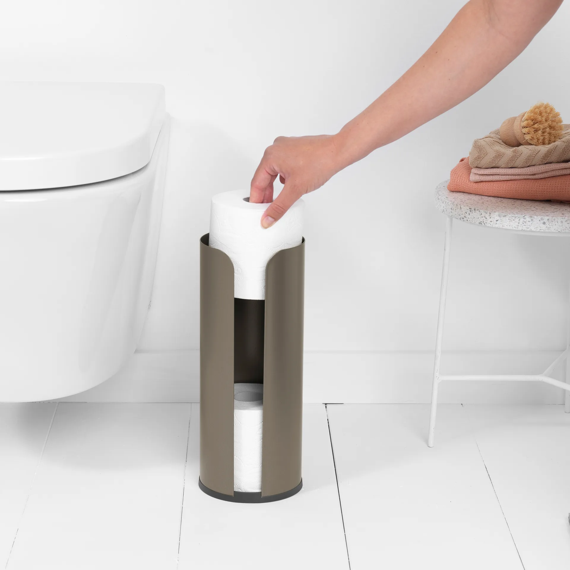 Brabantia toilet paper holder 3 rolls, platinum Brabantia
