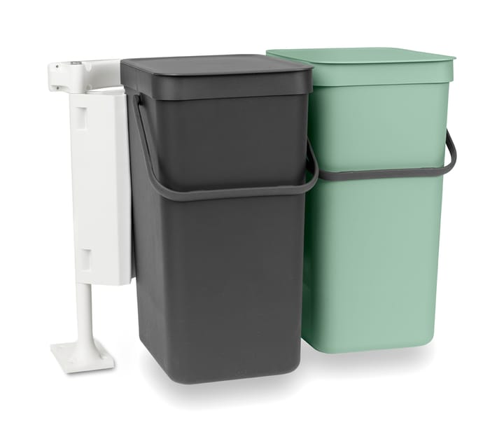 Built-in System Sort & Go 2x16L - Dark gray & jade green - Brabantia