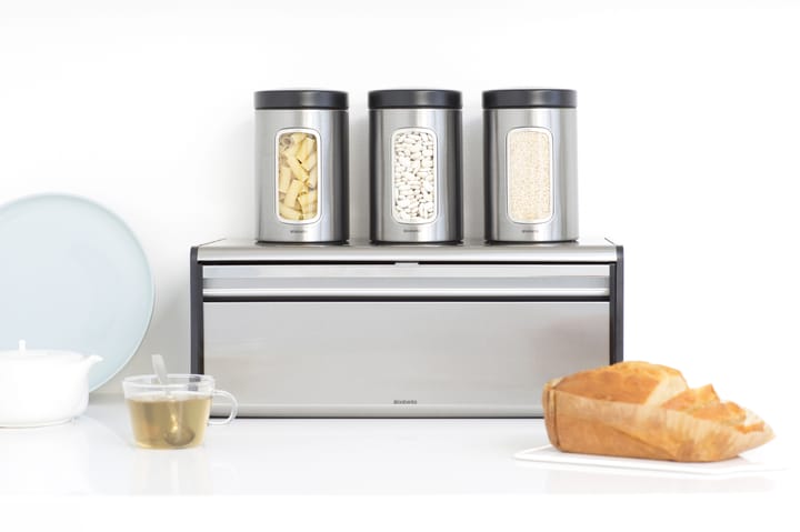 Fall Front bread bin - Matt steel - Brabantia