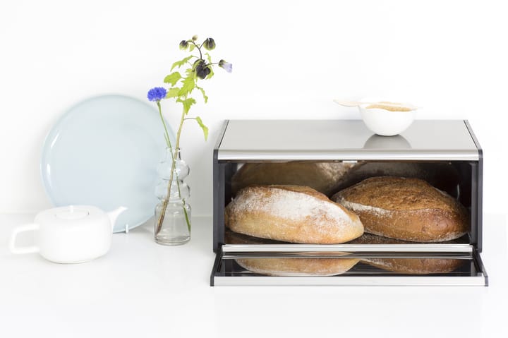 Fall Front bread bin - Matt steel - Brabantia