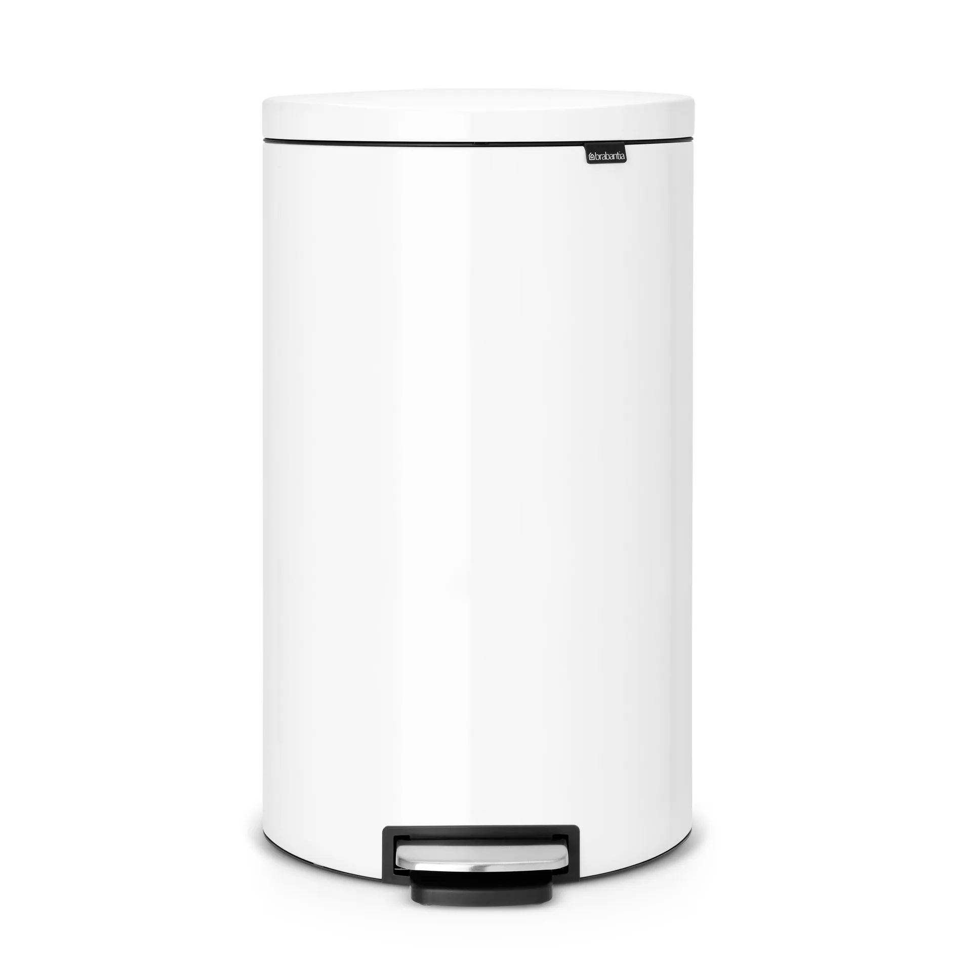 FlatBack+ pedal bin Silent 30 litres, white Brabantia