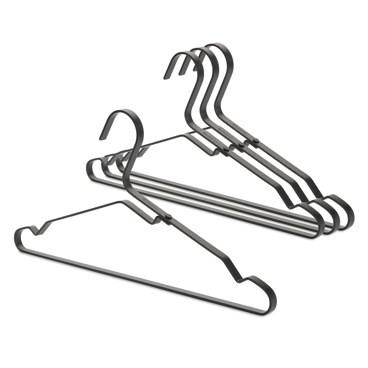 Brabantia Linn hanger 4-pack Black | Scandinavian Design | Clothes racks, coat stands & hangers | Black