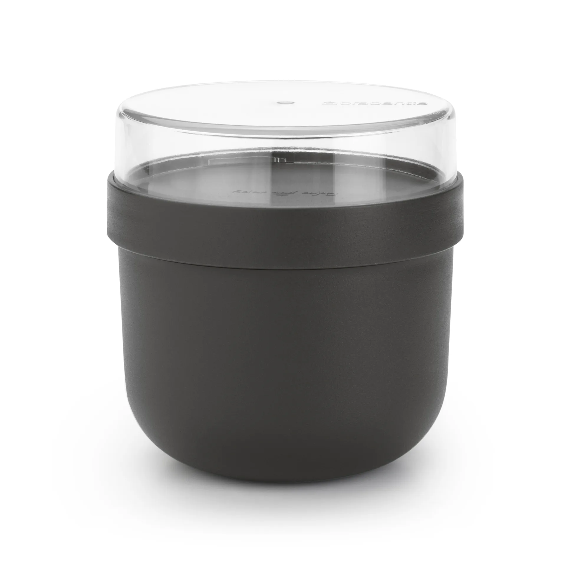 Make & Take breakfast bowl 0.5 L, Dark grey Brabantia