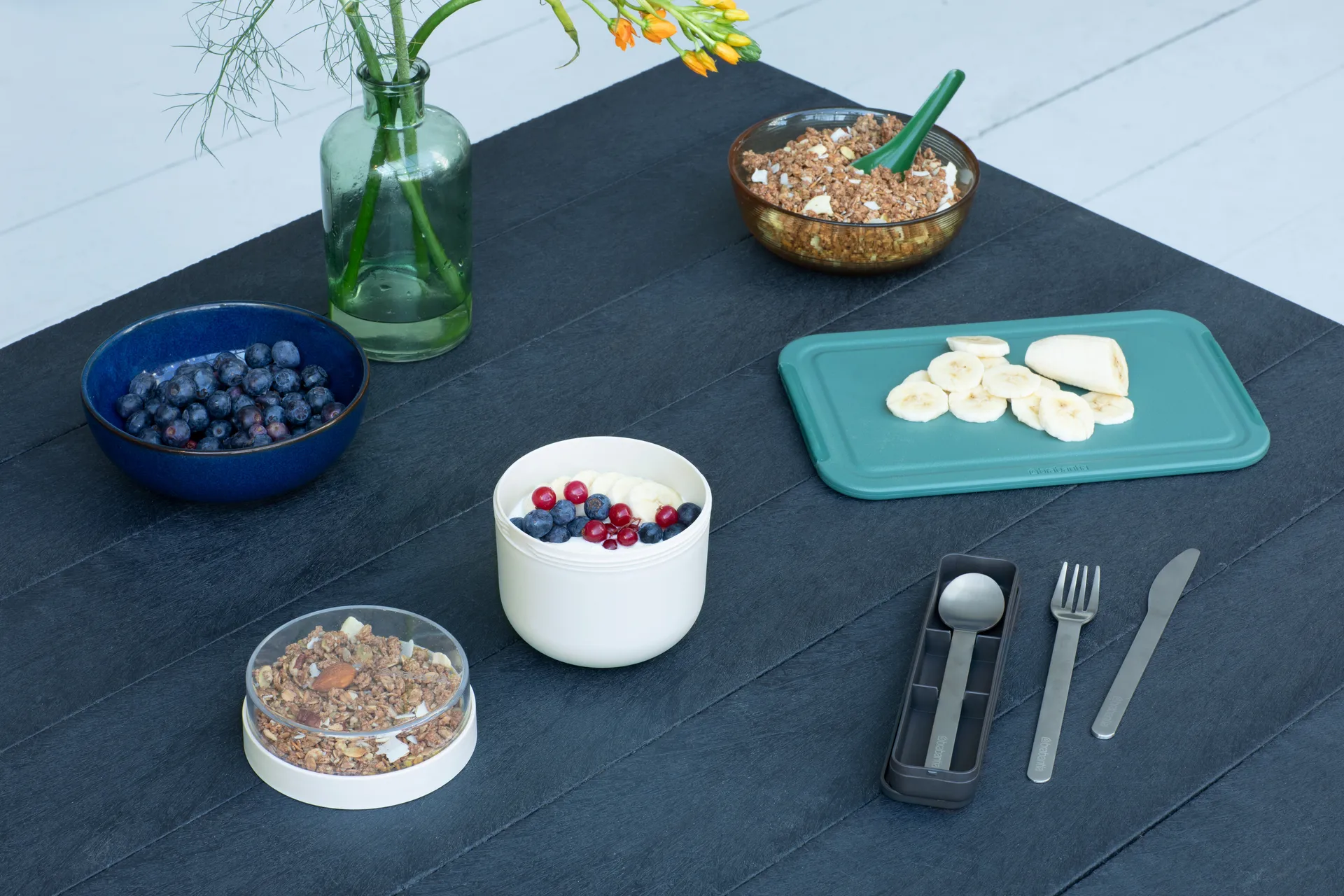 Make & Take breakfast bowl 0.5 L, Light grey Brabantia