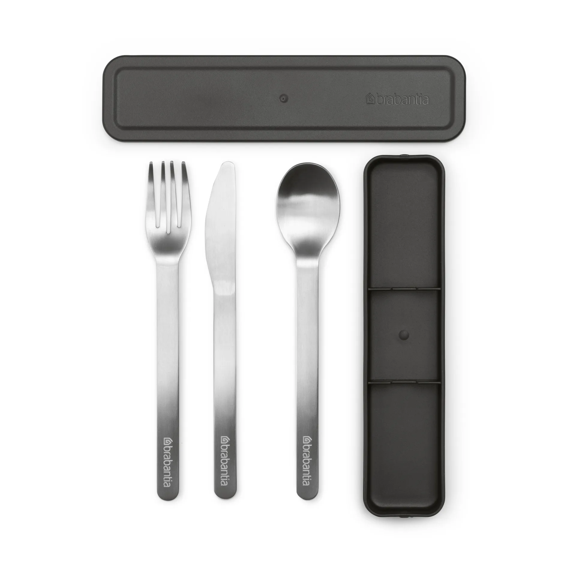 Make & Take cutlery 3 pieces, Dark grey Brabantia