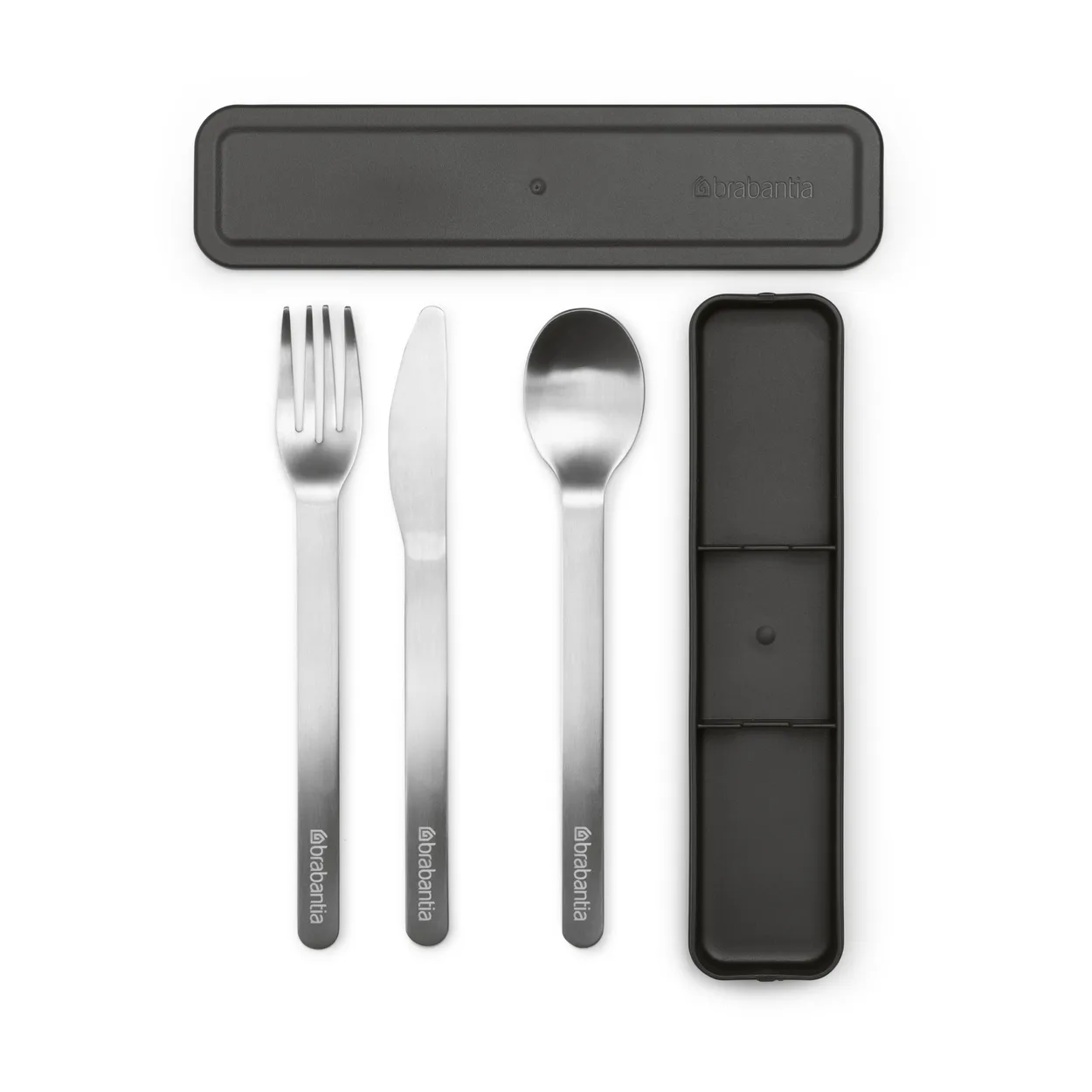 Brabantia Make & Take cutlery 3 pieces Dark grey | Scandinavian Design | Cutlery sets | Grey