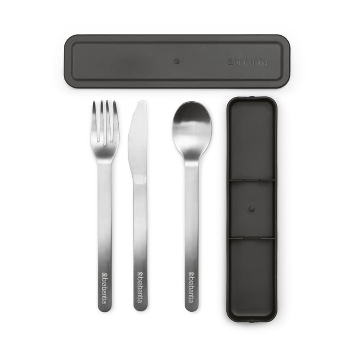 Make & Take cutlery 3 pieces - Dark grey - Brabantia