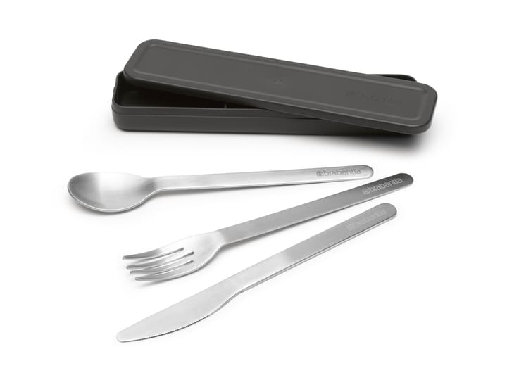 Make & Take cutlery 3 pieces - Dark grey - Brabantia