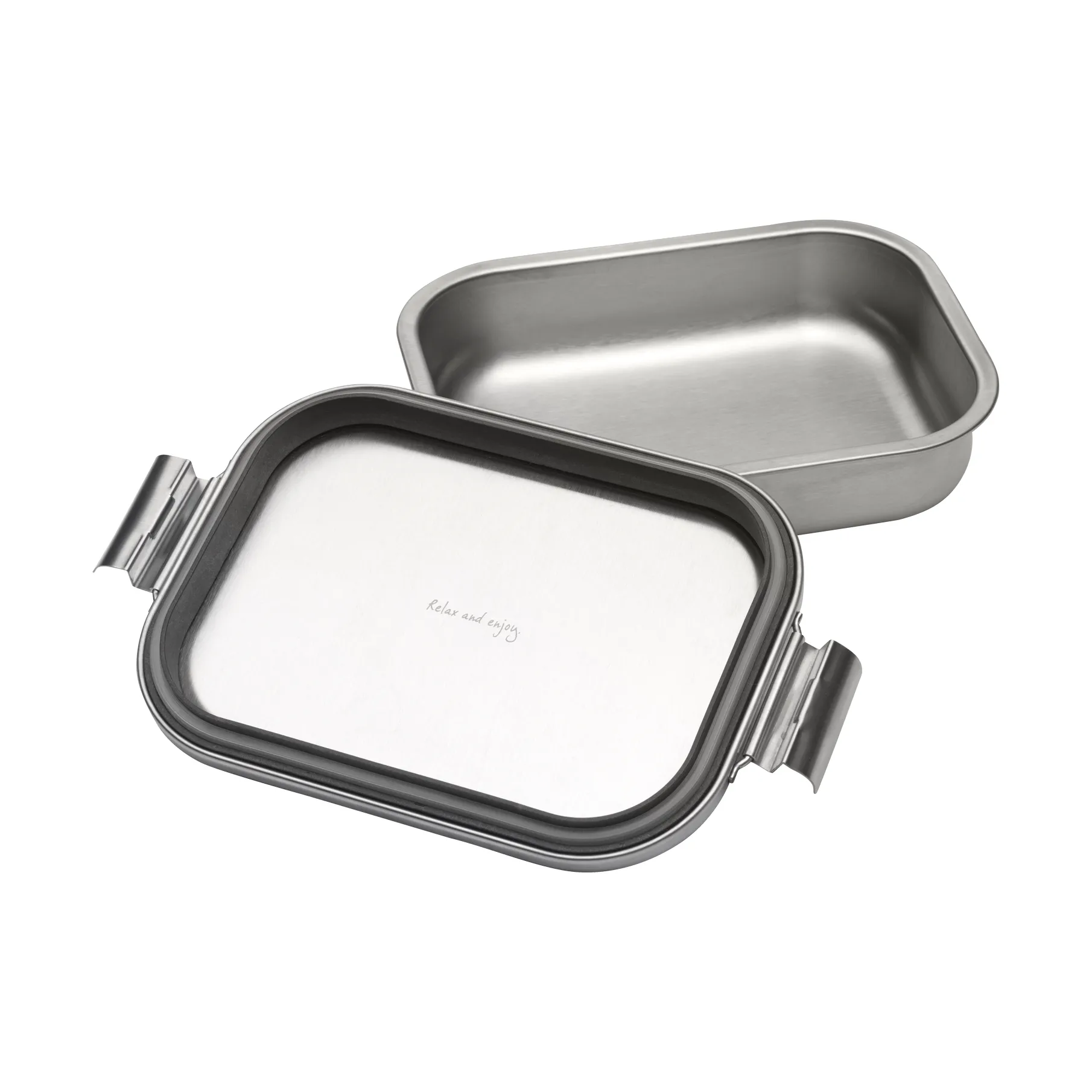 Make & Take lunch box steel medium, Matte stainless steel Brabantia