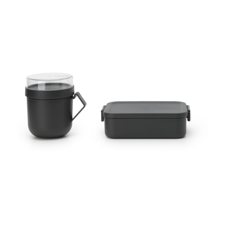 Make & Take lunch set 2 pieces - Dark grey - Brabantia