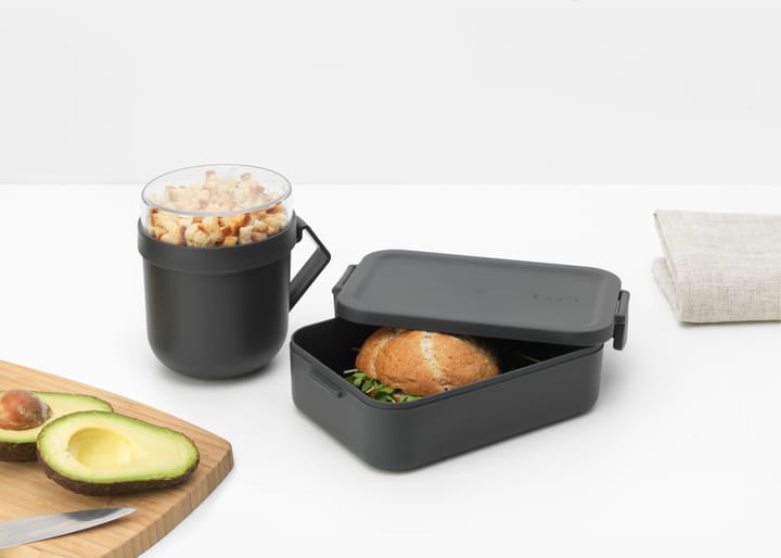 Make & Take lunch set 2 pieces - Dark grey - Brabantia