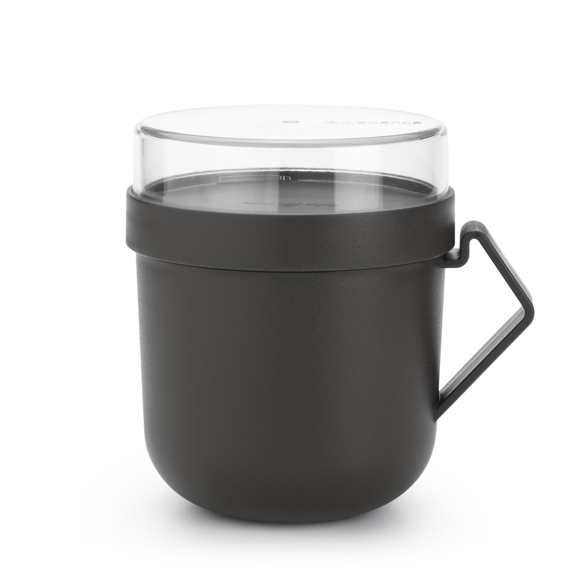 Brabantia Make & Take Soup mug 0.6 L Dark grey | Scandinavian Design | Lunch boxes & food containers | Grey