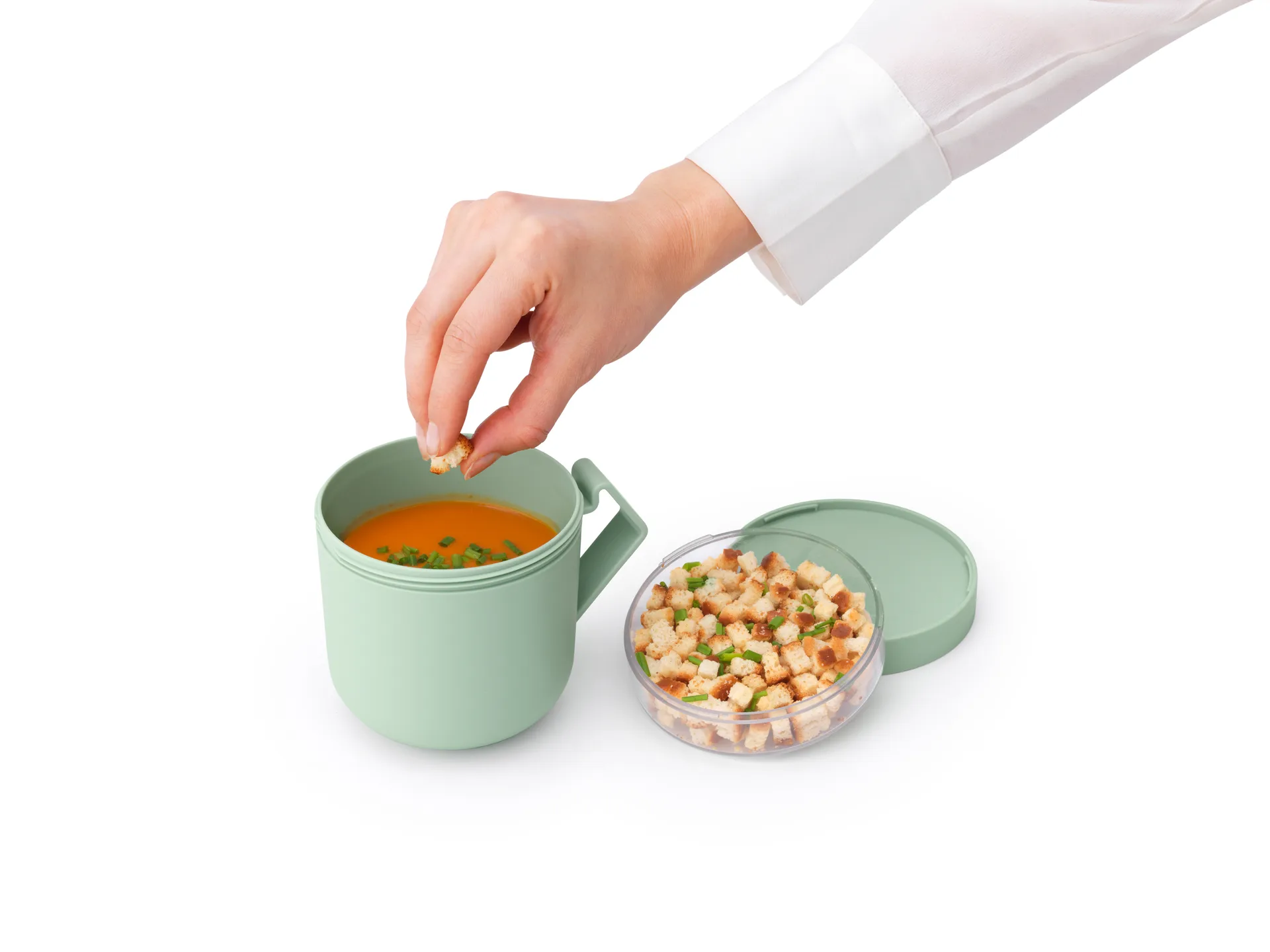 Make & Take Soup mug 0.6 L, Jade Green Brabantia