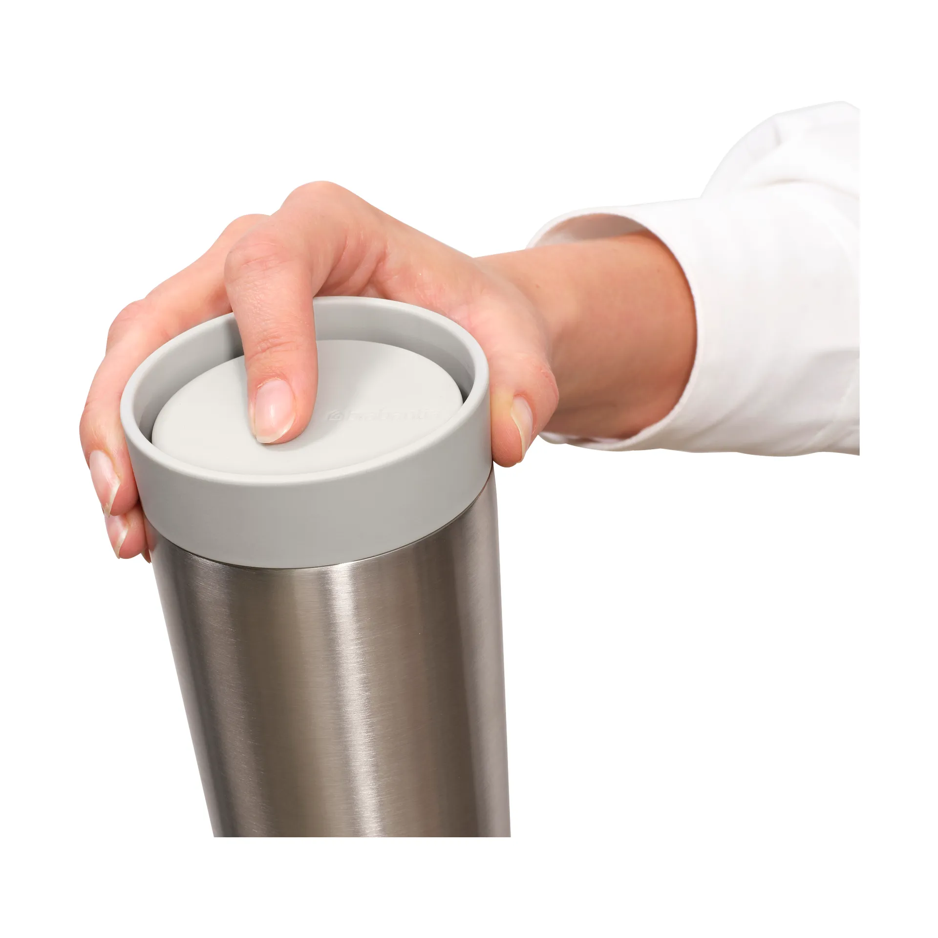 Make & Take termal mug 36 cl, Light grey Brabantia