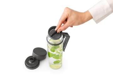 Make & Take water bottle with sil 0.5 L - Dark grey - Brabantia