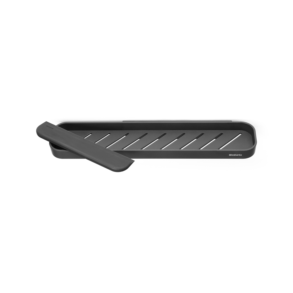 Brabantia Mindset Shower Shelf with Scraper Dark gray