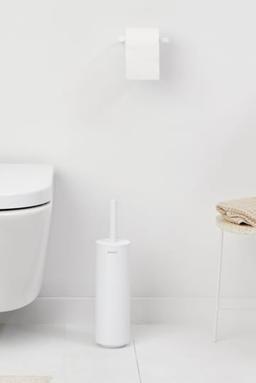 MindSet toilet brush with holder - Mineral Fresh White, silicone - Brabantia