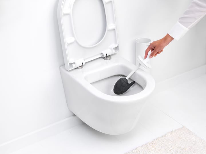 MindSet toilet brush with holder, Mineral Fresh White, silicone Brabantia