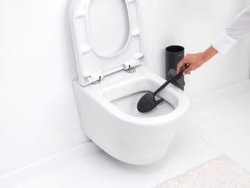 MindSet toilet brush with holder - Mineral Infinite Grey, silicone - Brabantia