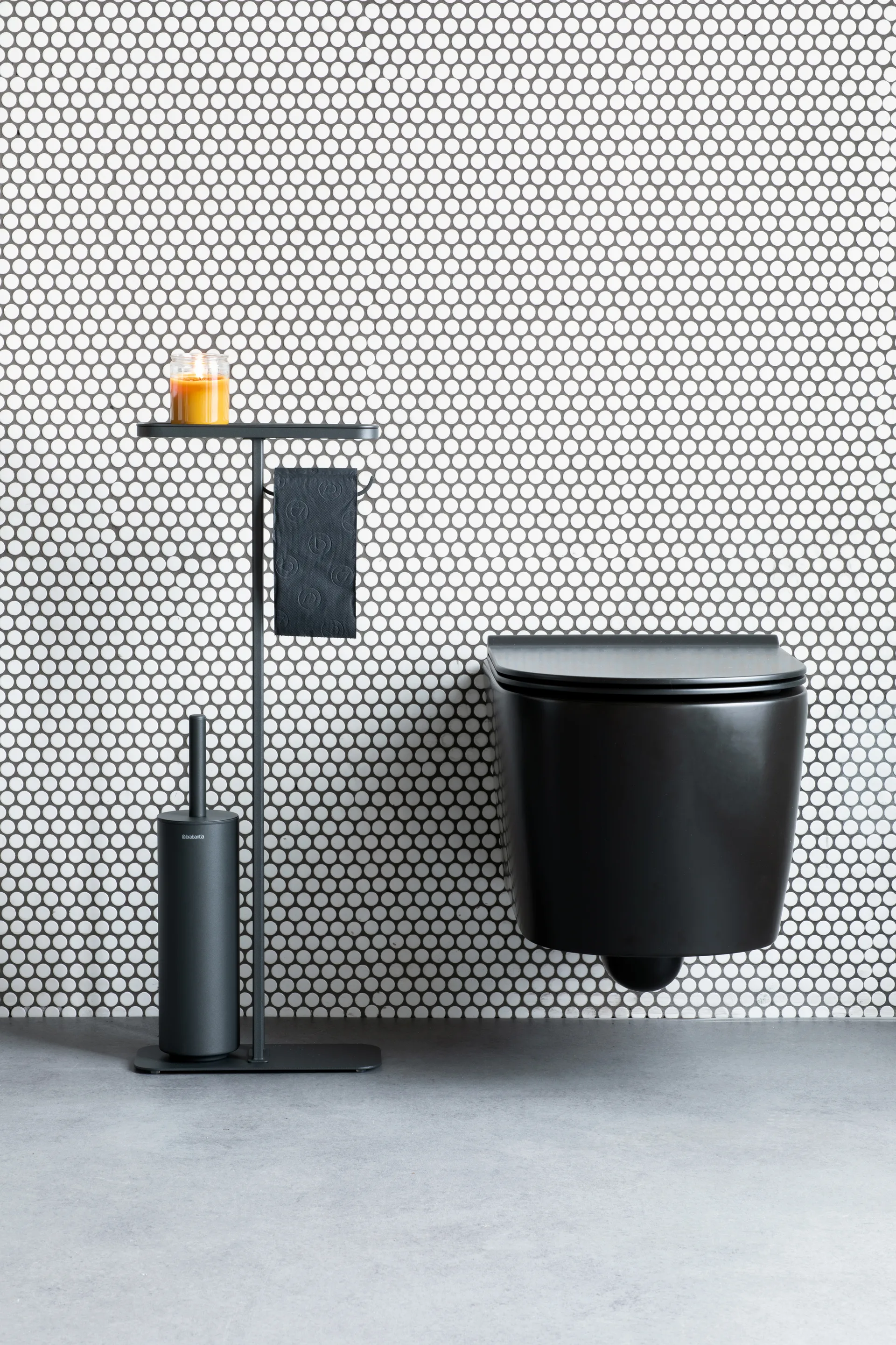 MindSet toilet butler, Mineral Infinite Grey, silicone Brabantia