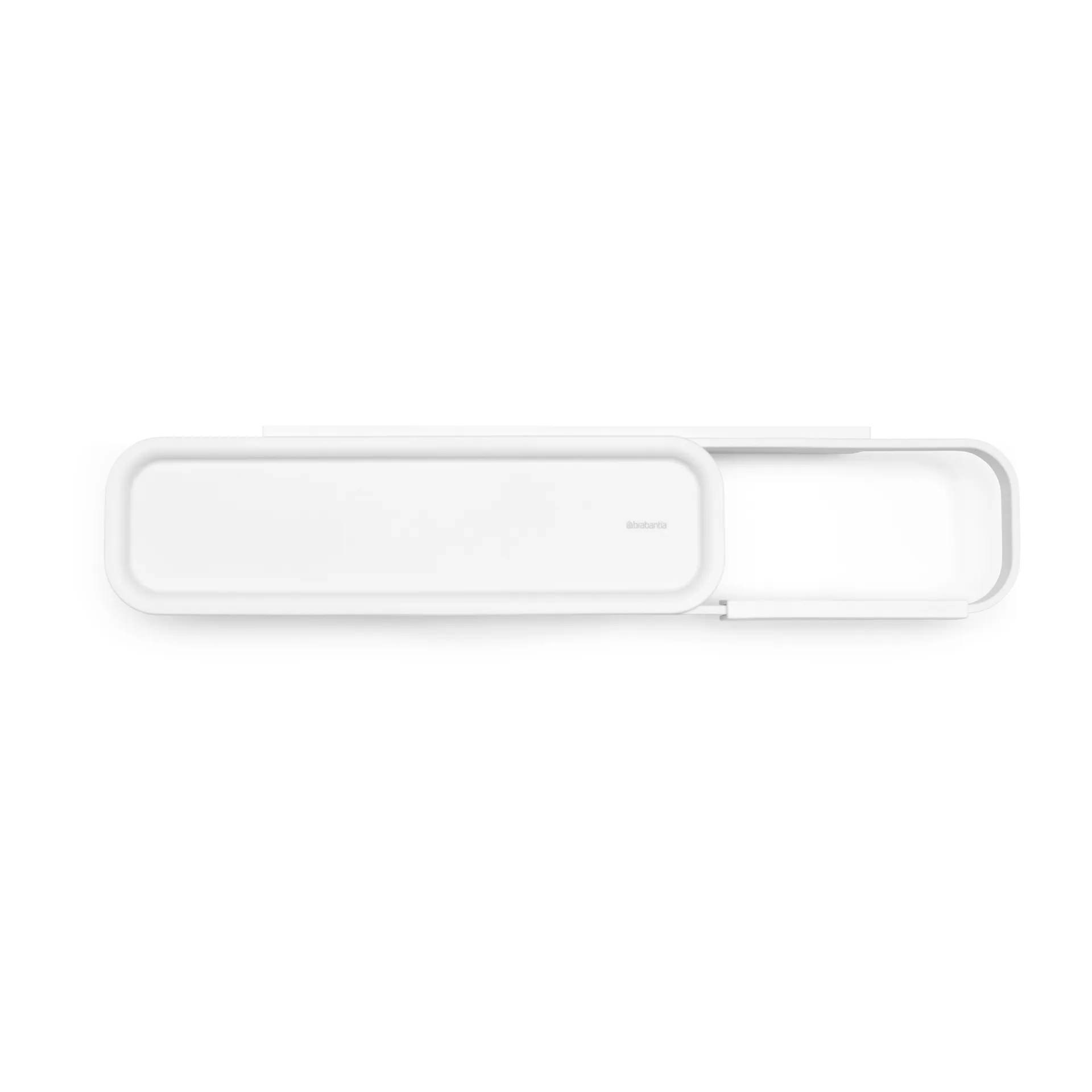 MindSet Toilet paper holder with shelf, Mineral Fresh White Brabantia