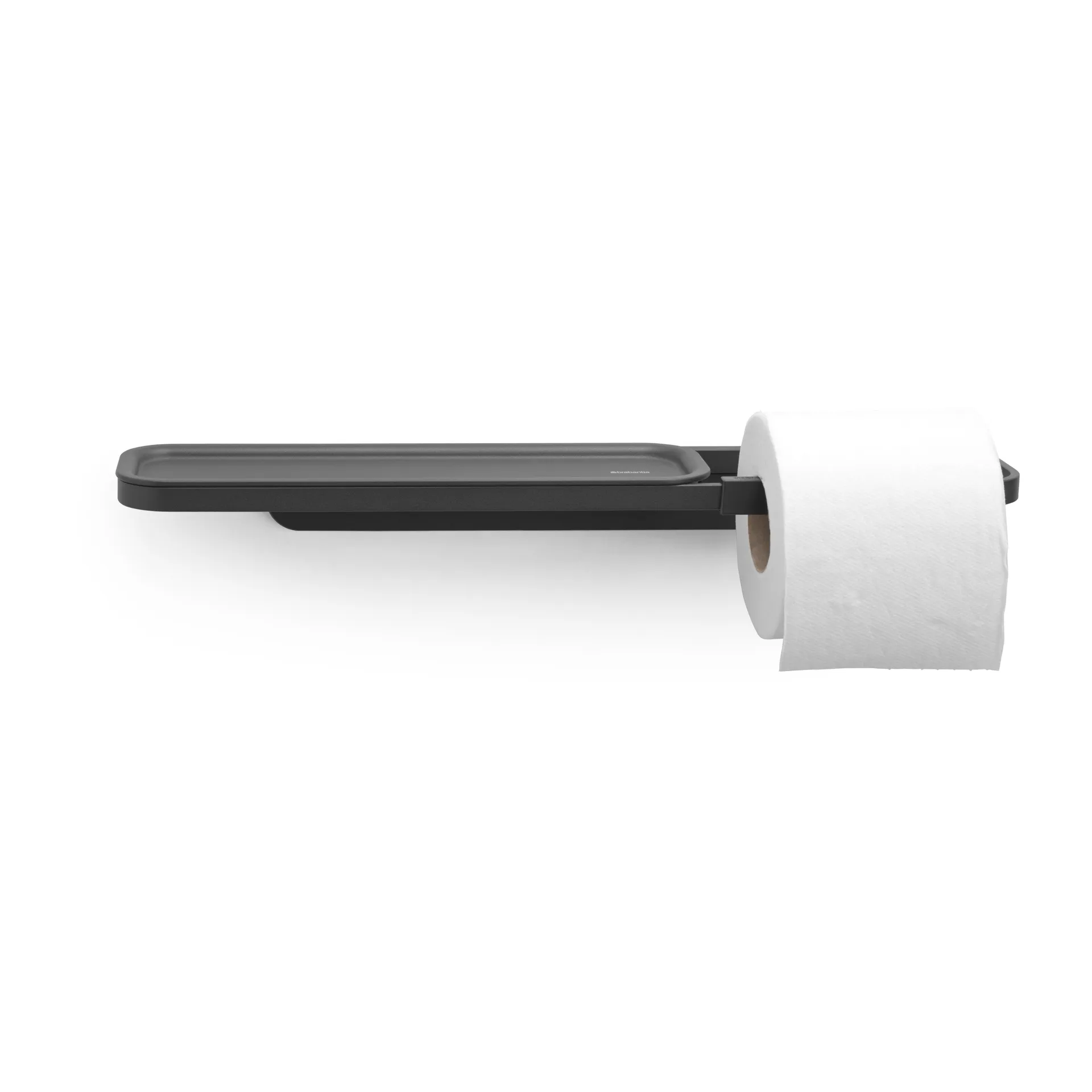 MindSet Toilet paper holder with shelf, Mineral Infinite Grey Brabantia