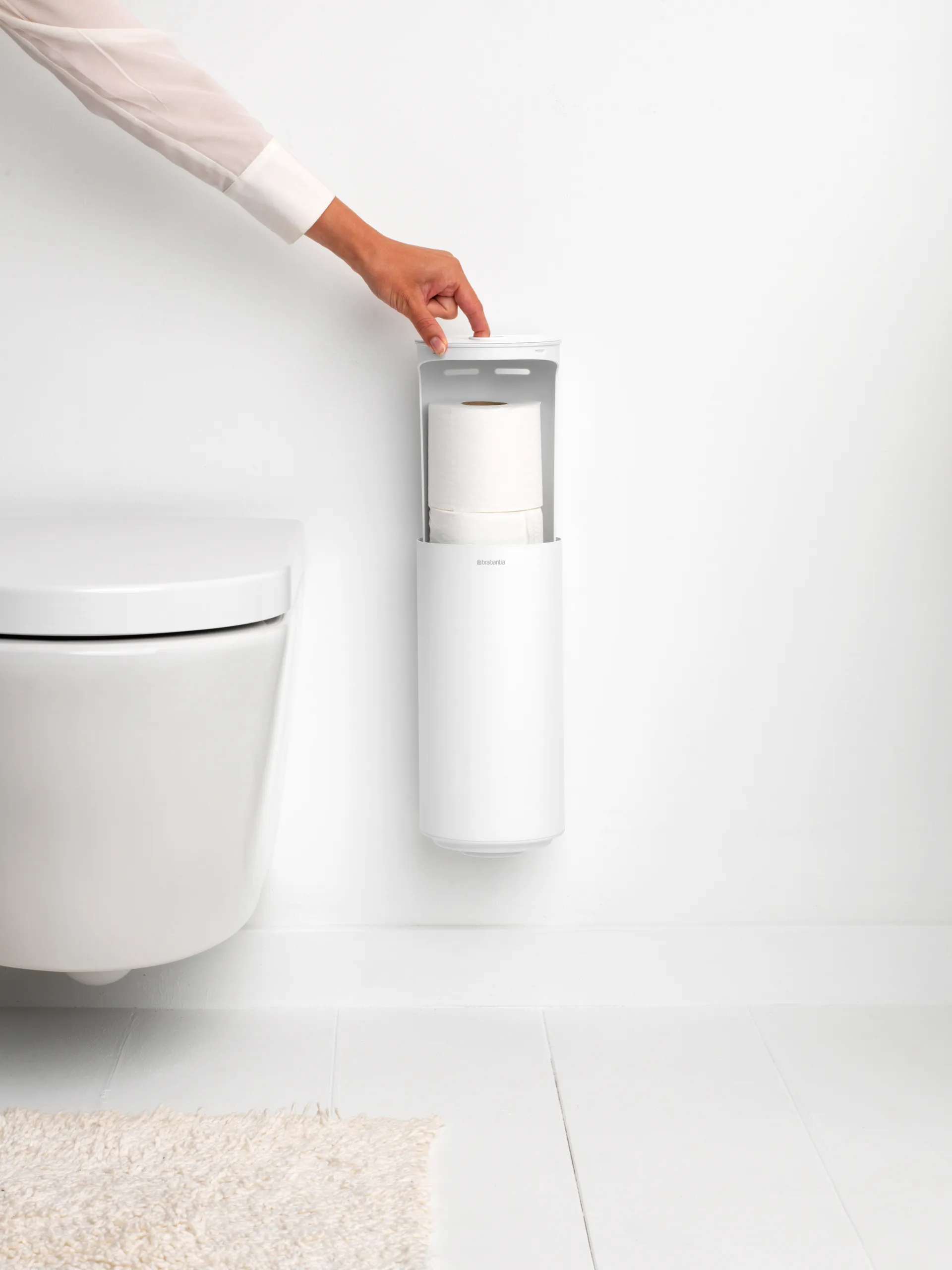 MindSet Toilet roll holder, Mineral Fresh White Brabantia