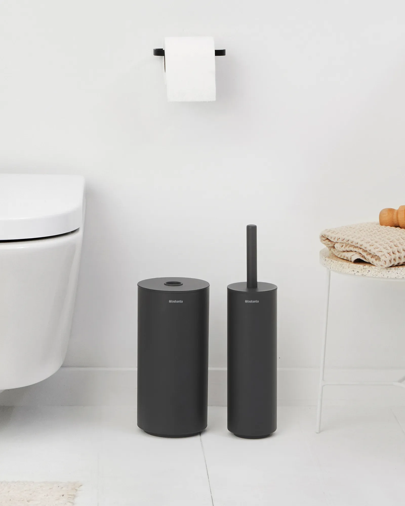 Mindset toilet set 3 pieces, Mineral infinite grey Brabantia
