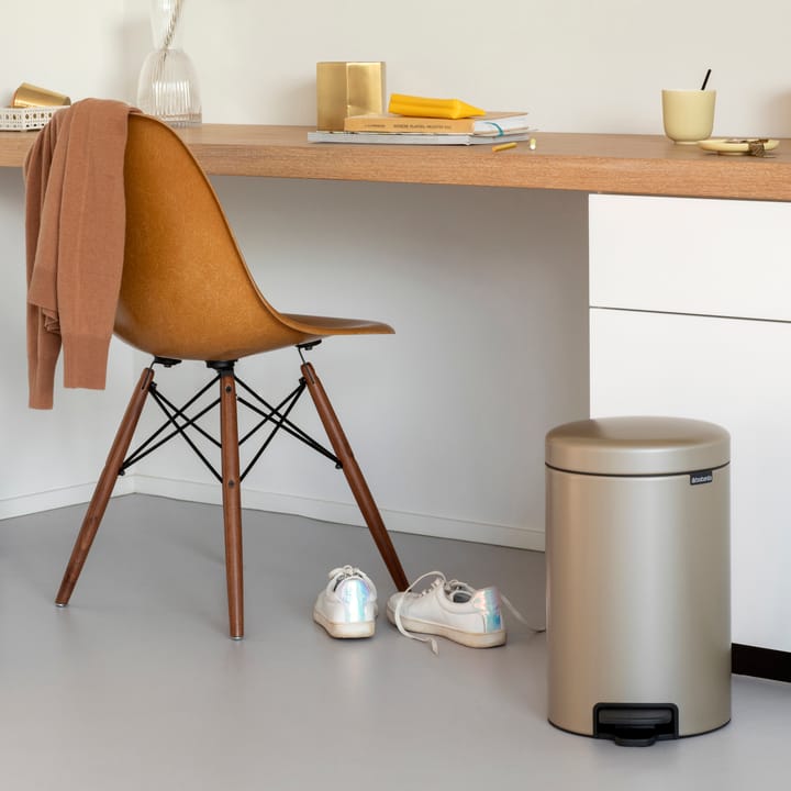 New Icon pedal bin 12 liter, Metallic Gold Brabantia