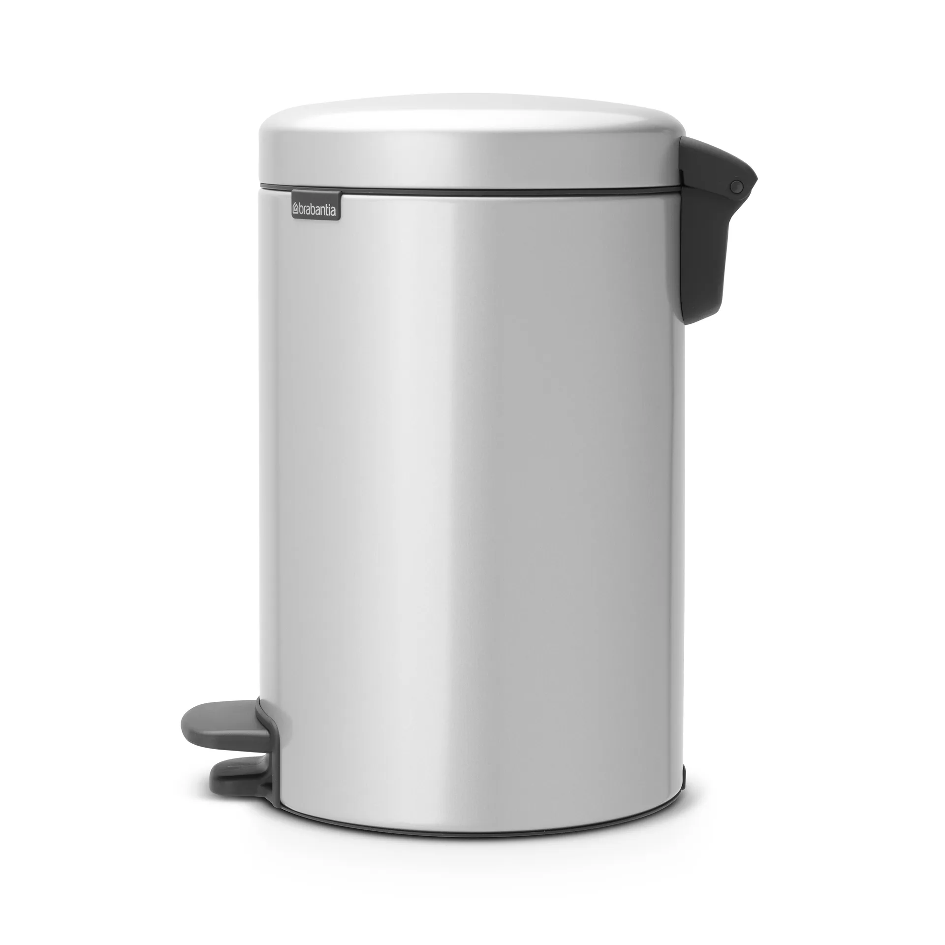 New Icon pedal bin 12 liter, metallic grey Brabantia