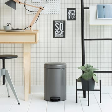 New Icon pedal bin 12 liter - platinum - Brabantia