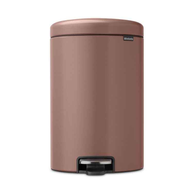 Brabantia New Icon pedal bin 20 liter Satin taupe | Scandinavian Design | Pedal bins | Brown