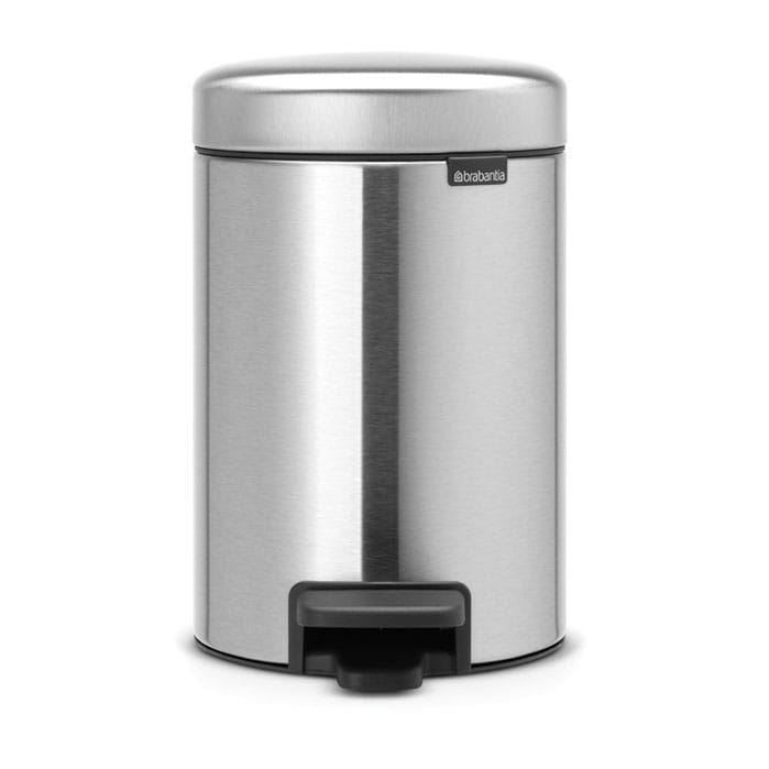 New Icon pedal bin 3 liter - Matt steel fingerprint proof - Brabantia